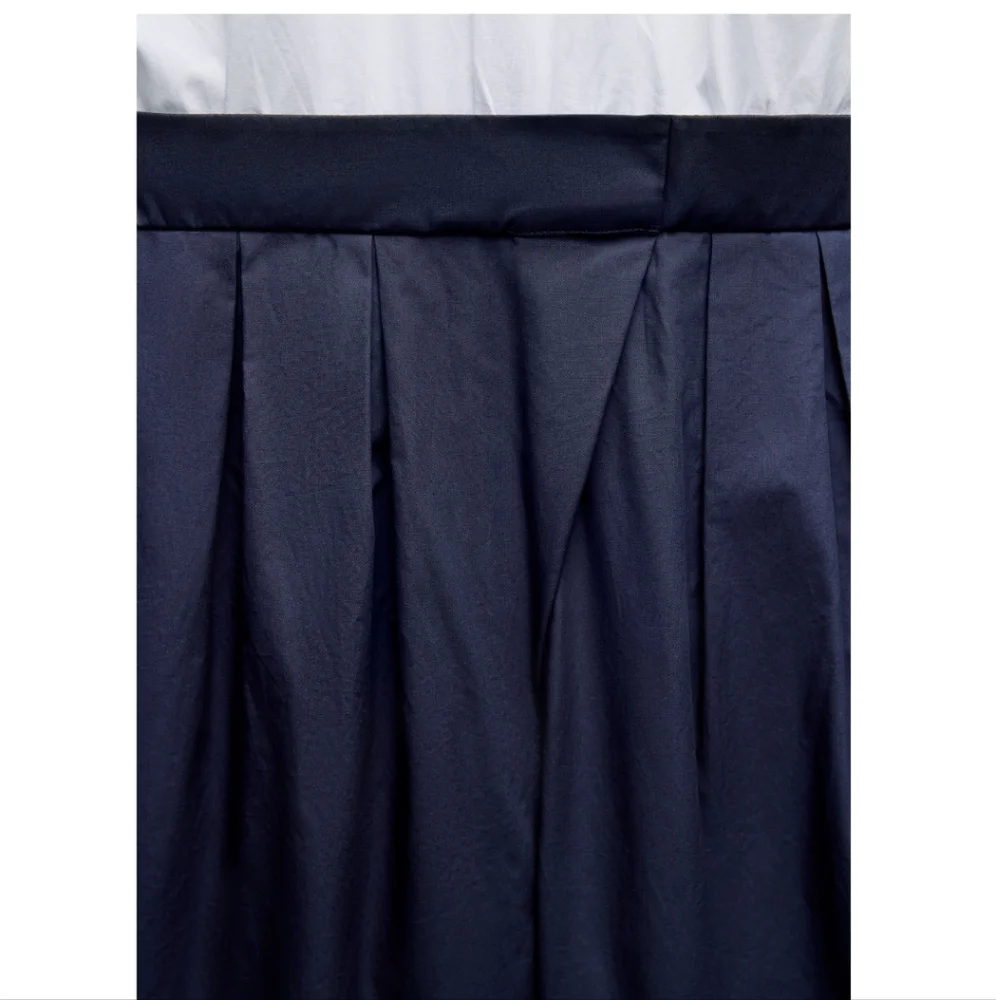 MIXED POPLIN FULL LENGTH JUMPSUIT SIZE M - Picture 6 of 7